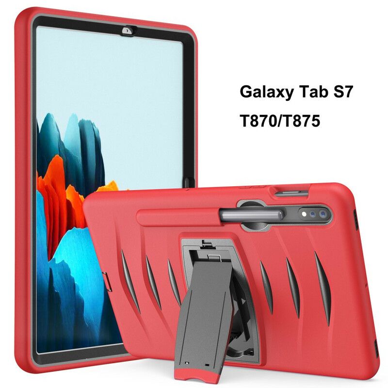 Deksel Til Samsung Galaxy Tab S7 / Tab S8 Beskyttelse Støtfangerbeskyttelse Med Brakett