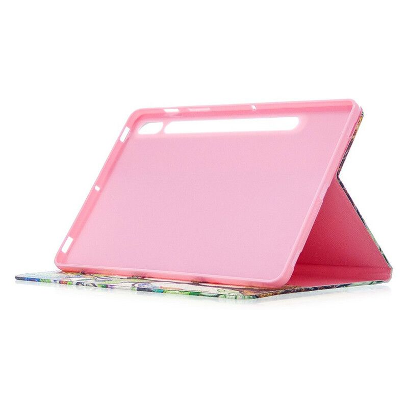 Etui Til Samsung Galaxy Tab S7 / Tab S8 Farget Tre