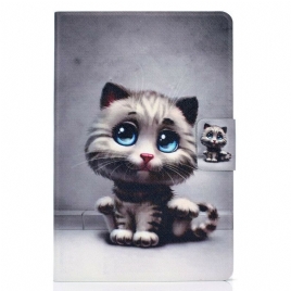 Folio Deksel Til Samsung Galaxy Tab S7 / Tab S8 Blue Eyes Cat