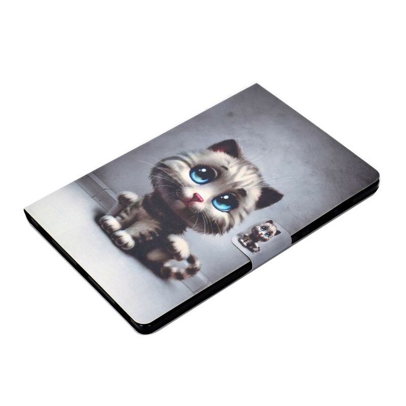 Folio Deksel Til Samsung Galaxy Tab S7 / Tab S8 Blue Eyes Cat