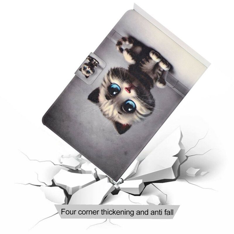 Folio Deksel Til Samsung Galaxy Tab S7 / Tab S8 Blue Eyes Cat