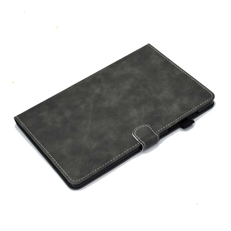 Folio Deksel Til Samsung Galaxy Tab S7 / Tab S8 Vintage Design Skinneffekt