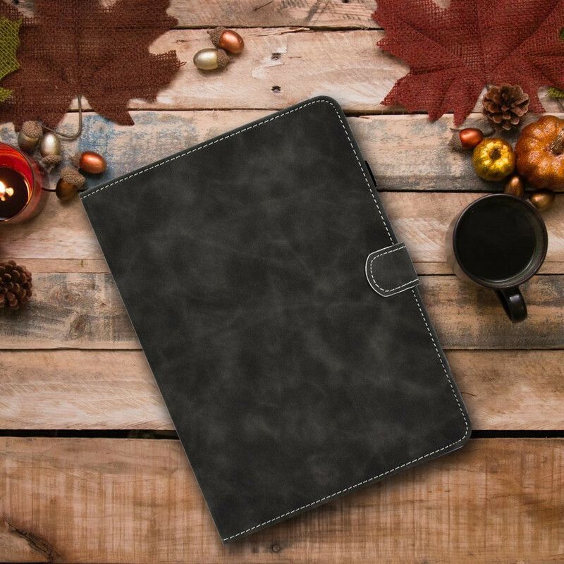 Folio Deksel Til Samsung Galaxy Tab S7 / Tab S8 Vintage Design Skinneffekt