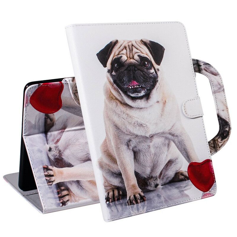 Lærdeksel Til Samsung Galaxy Tab S7 / Tab S8 Hund Med Håndtak