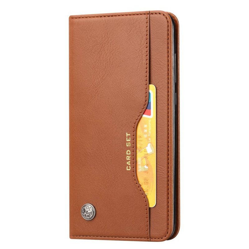 Beskyttelse Deksel Til Samsung Galaxy A51 Folio Deksel Faux Leather Card Holder