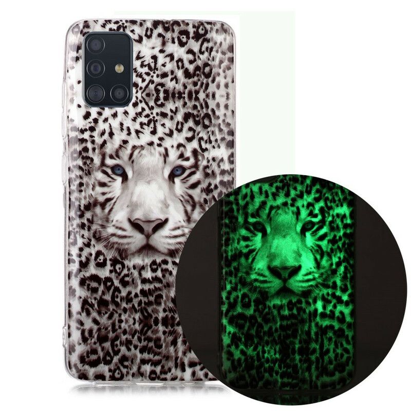 Deksel Til Samsung Galaxy A51 Fluorescerende Leopard