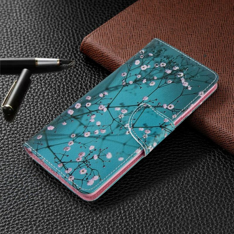 Folio Deksel Til Samsung Galaxy A51 Blomstrende Tre