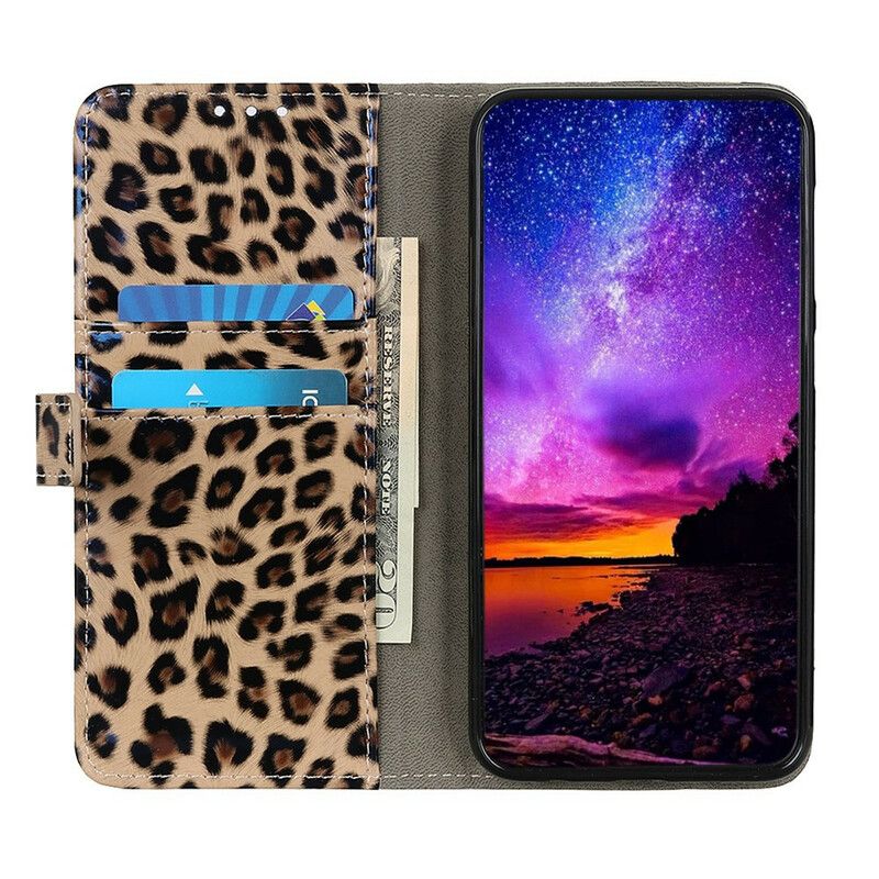 Folio Deksel Til Samsung Galaxy A51 Leopard