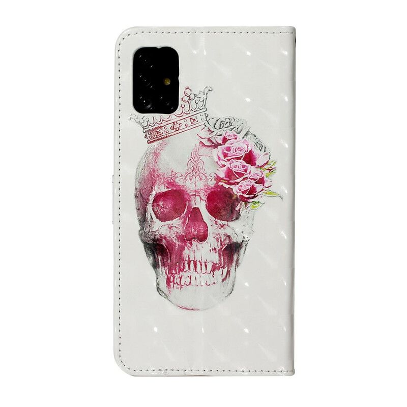 Folio Deksel Til Samsung Galaxy A51 Royal Skull