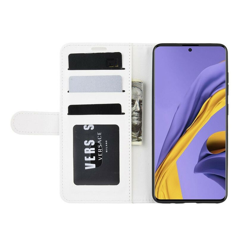 Folio Deksel Til Samsung Galaxy A51 Ultra Imitert Skinn