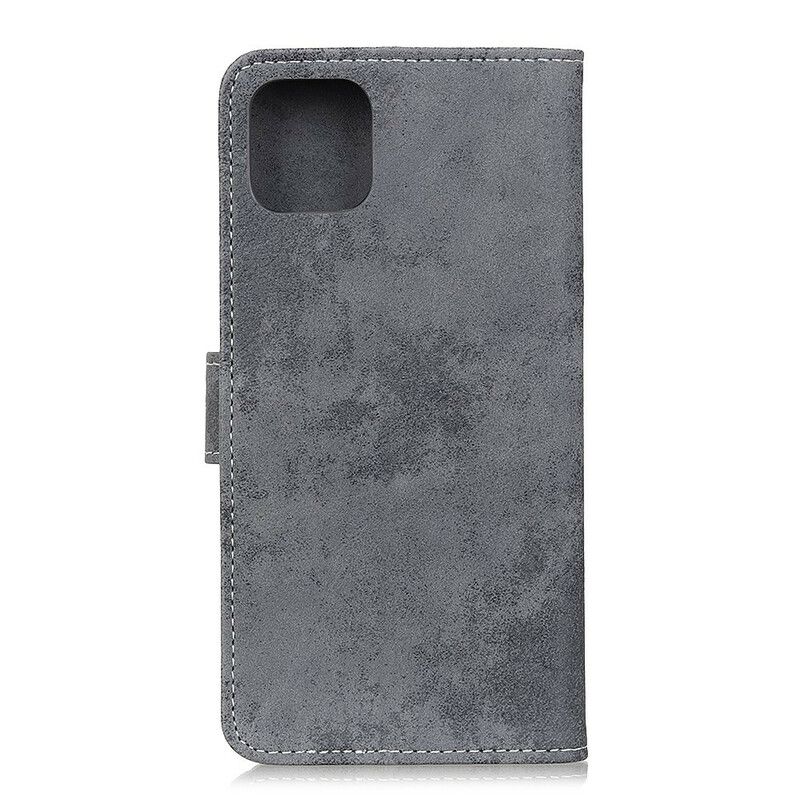 Folio Deksel Til Samsung Galaxy A51 Vintage Skinneffekt