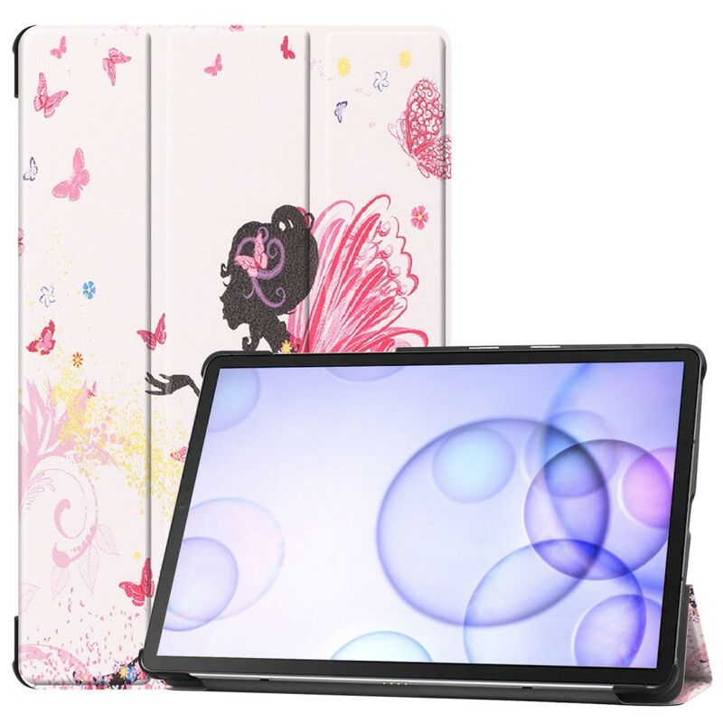 Beskyttelse Deksel Til Samsung Galaxy Tab S6 Floral Fairy Faux Leather