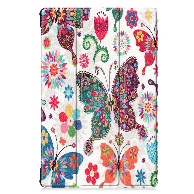 Beskyttelse Deksel Til Samsung Galaxy Tab S6 Retro Sommerfugler Og Blomster