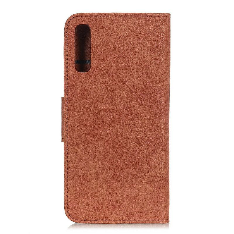 Folio Deksel Til Sony Xperia 10 II Faux Leather Litchi Business