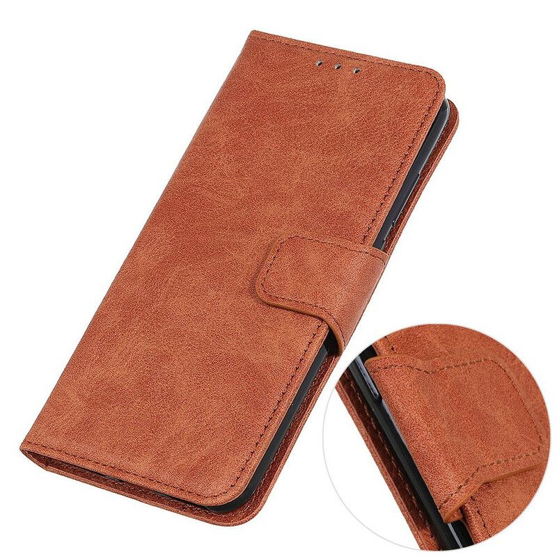 Folio Deksel Til Sony Xperia 10 II Faux Leather Litchi Business