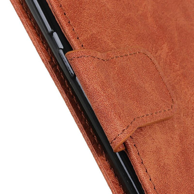 Folio Deksel Til Sony Xperia 10 II Faux Leather Litchi Business