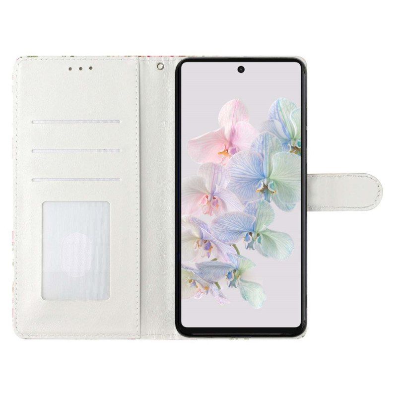 Folio Deksel Til Google Pixel 7A Floral