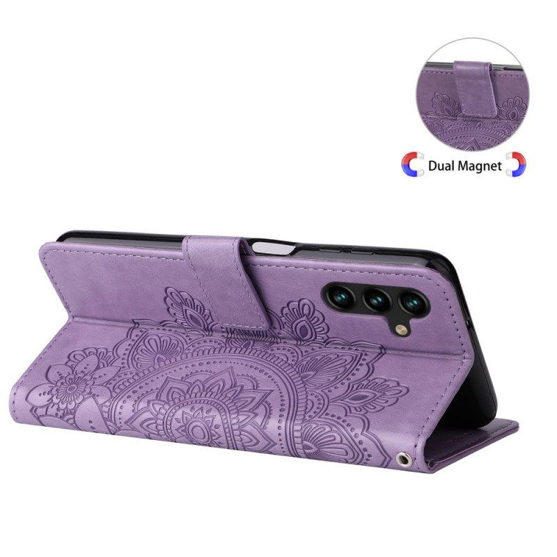 Folio Deksel Til Samsung Galaxy A13 5G / A04s Blomstermandala