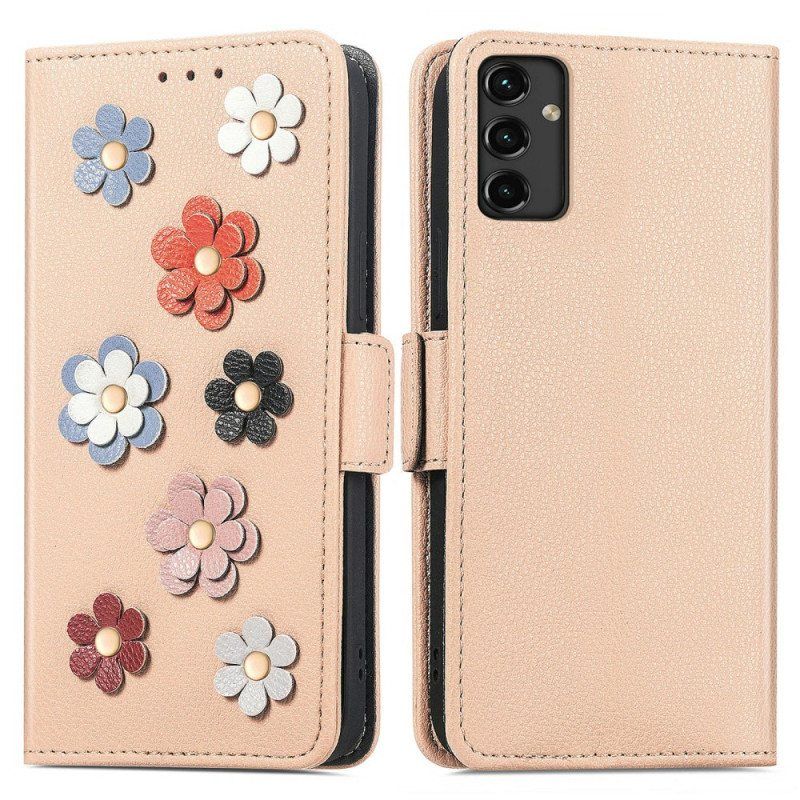 Folio Deksel Til Samsung Galaxy A14 / A14 5G Dekorative Blomster