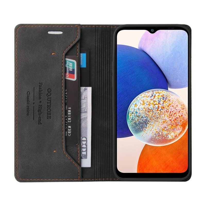 Folio Deksel Til Samsung Galaxy A14 / A14 5G Faux Leather Gq.utrobe