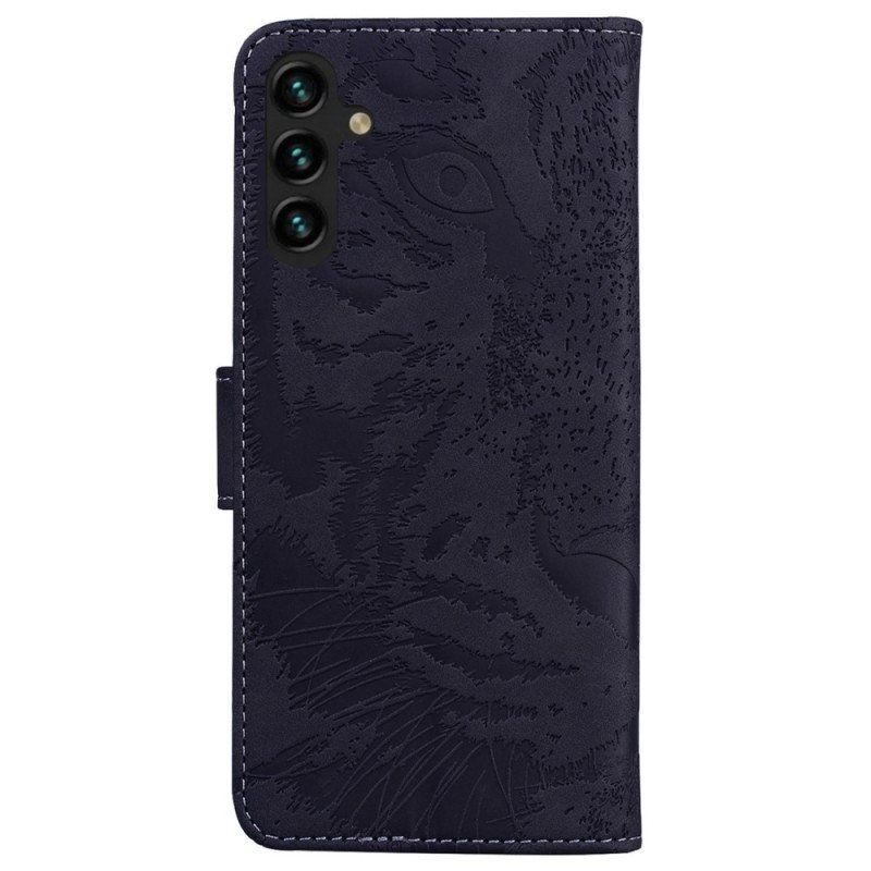 Folio Deksel Til Samsung Galaxy A14 / A14 5G Tigertrykk