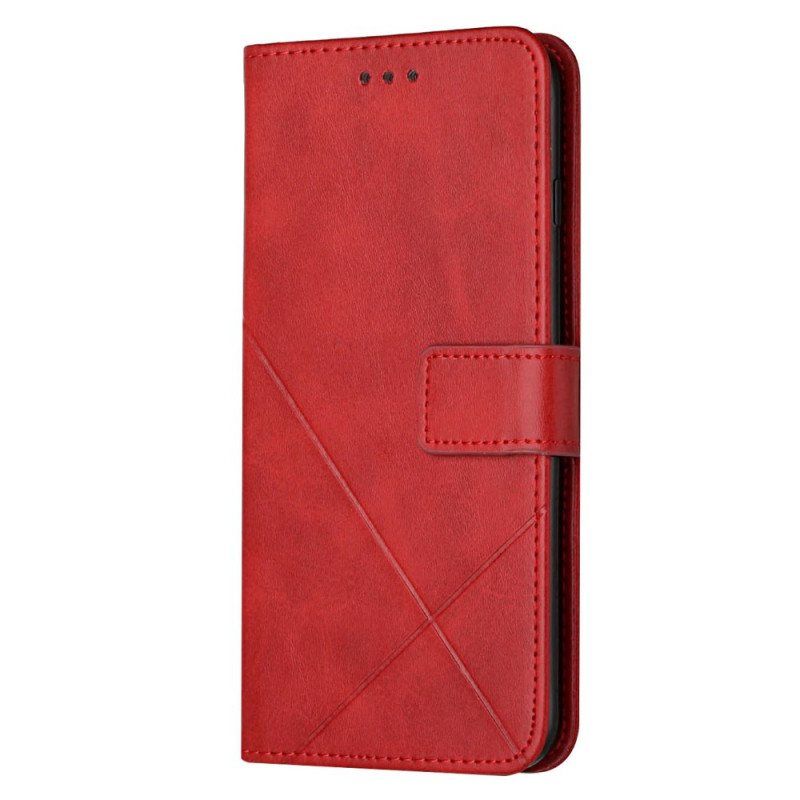 Folio Deksel Til Samsung Galaxy M12 / A12 X Design Geo Leather Style