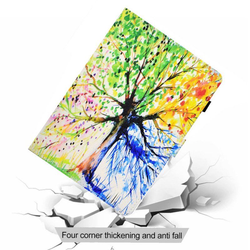 Folio Deksel Til Samsung Galaxy Tab A8 (2021) Akvarell Tre