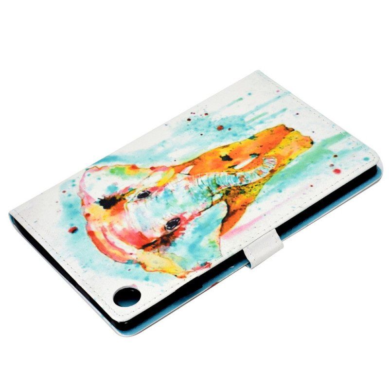 Folio Deksel Til Samsung Galaxy Tab A8 (2021) Akvarellelefant