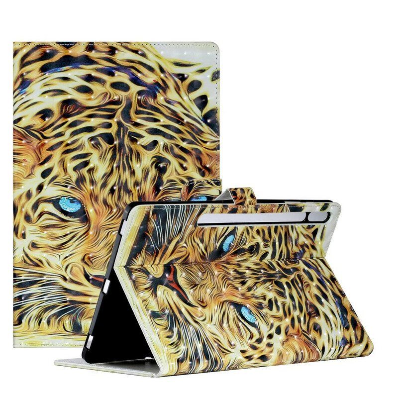 Folio Deksel Til Samsung Galaxy Tab S8 Plus / Tab S7 Plus Tiger Art