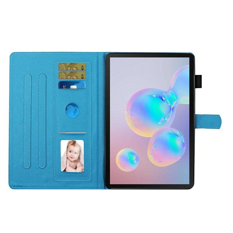 Folio Deksel Til Samsung Galaxy Tab S8 / Tab S7 Blomstrende Grener