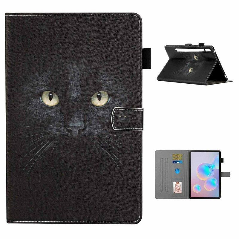 Folio Deksel Til Samsung Galaxy Tab S8 / Tab S7 Svart Katt