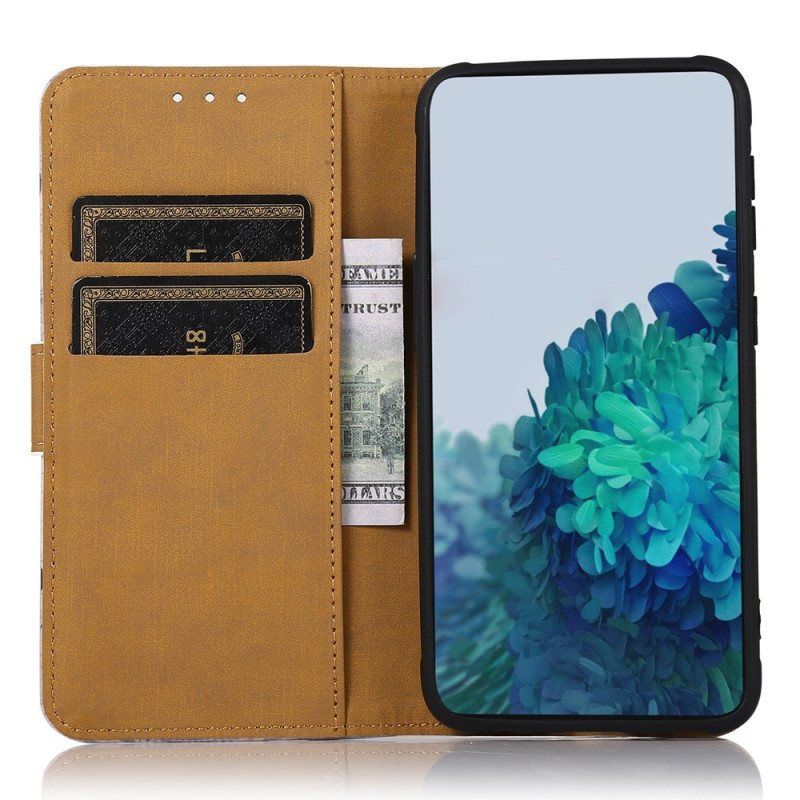 Folio Deksel Til Xiaomi 12T / 12T Pro Blomstrende Tre