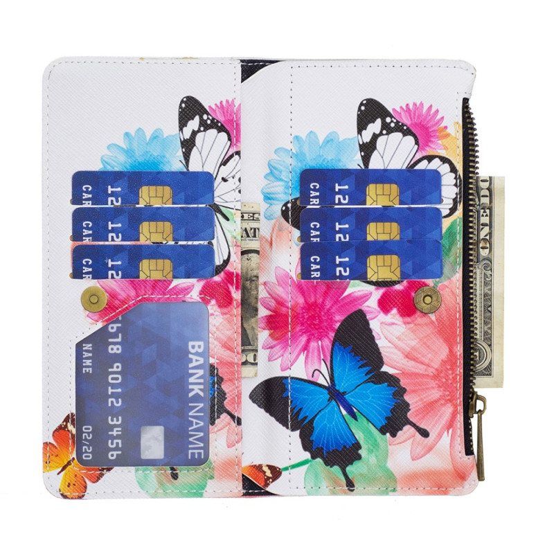 Folio Deksel Til Xiaomi 13 Lite Lommebok Butterflies Lommebok