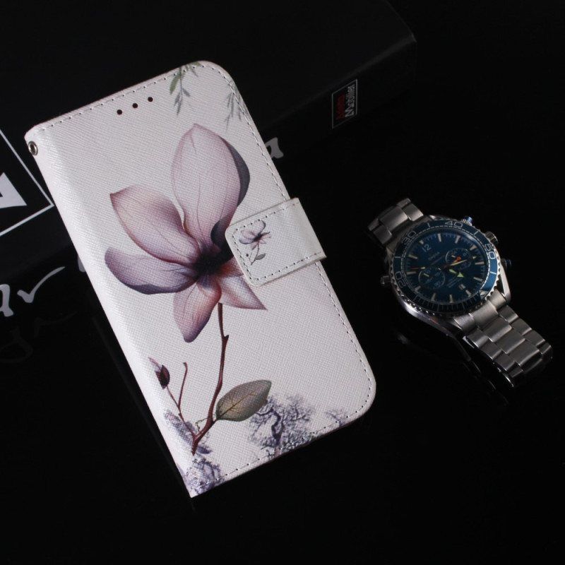 Folio Deksel Til Xiaomi 13 Pro Med Kjede Strappy Rose Flower