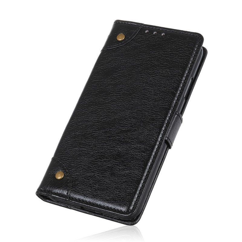 Folio Deksel Til Xiaomi Redmi Note 11 Pro / 11 Pro 5G Stil Nappa Leather Vintage Nagler