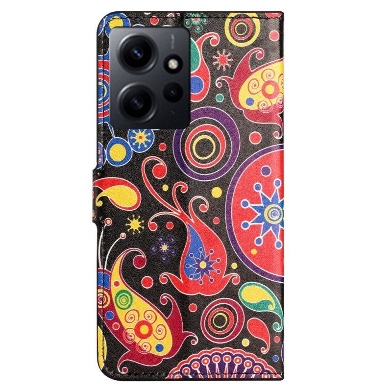 Folio Deksel Til Xiaomi Redmi Note 12 4G Paisley