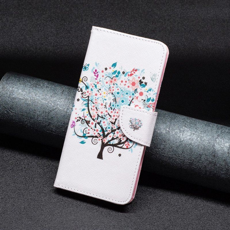 Folio Deksel Til Xiaomi Redmi Note 12 5G Blomstret Tre