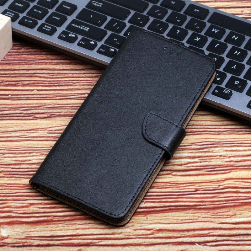 Folio Deksel Til Xiaomi Redmi Note 12 Pro Ekte Nappaskinn