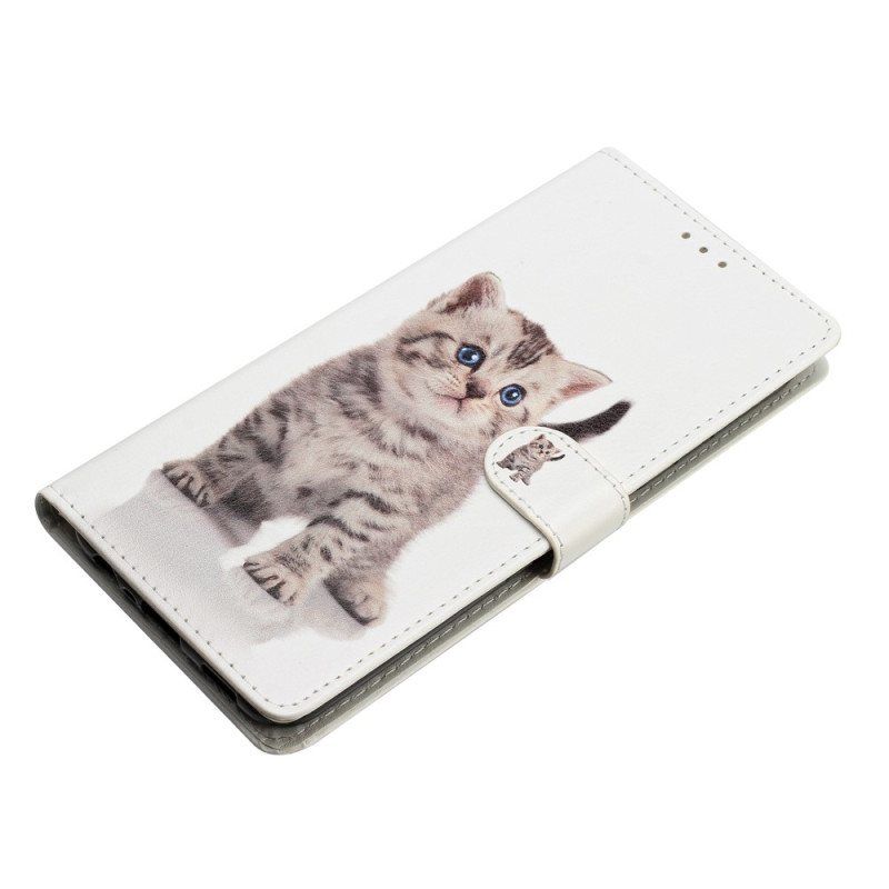 Lærdeksel Til Xiaomi 12 Lite Med Kjede Strappy Kattunge