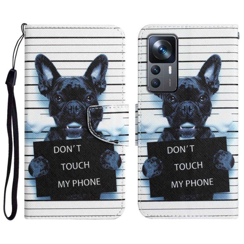 Lærdeksel Til Xiaomi 12T / 12T Pro Hund Ikke Rør Telefonen Min