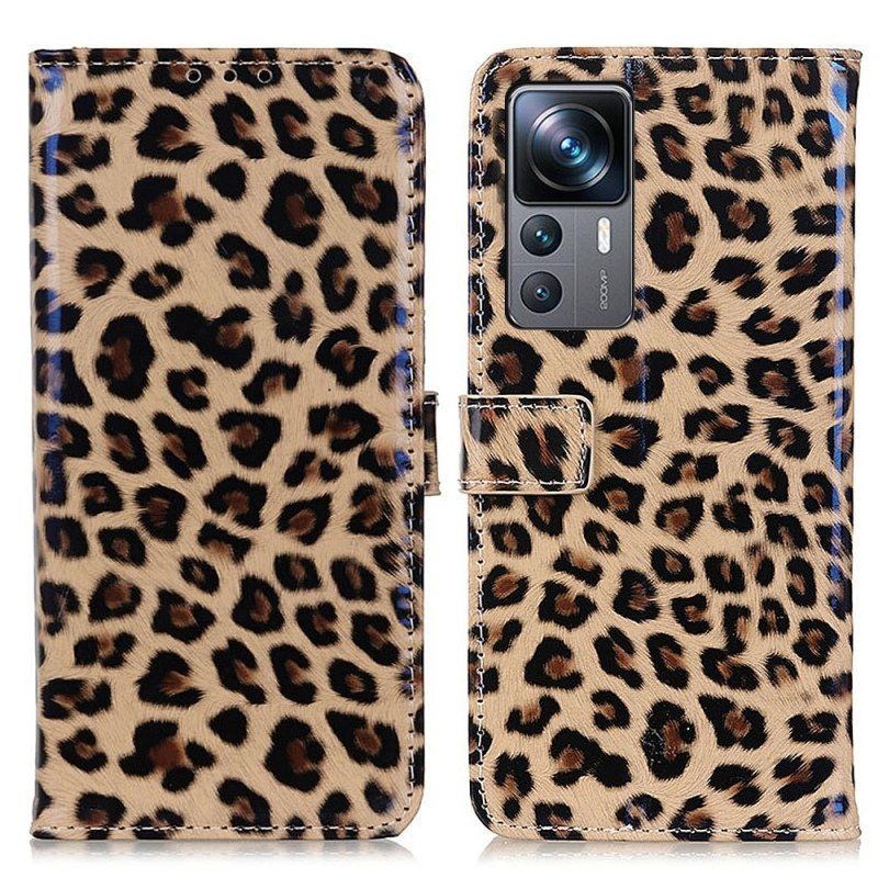 Lærdeksel Til Xiaomi 12T / 12T Pro Leopard Hudstil