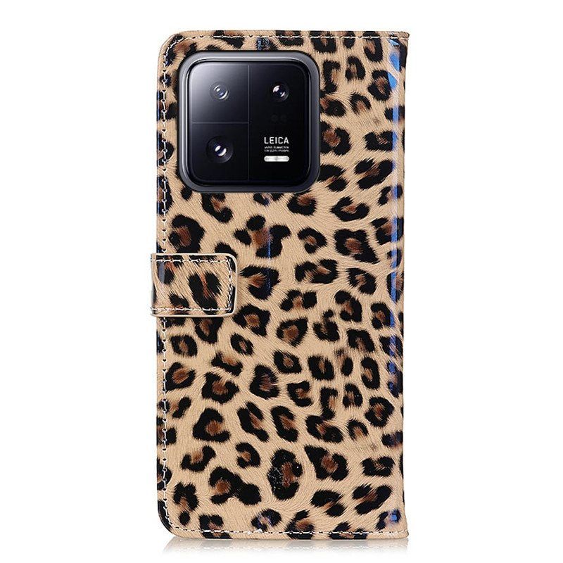 Lærdeksel Til Xiaomi 13 Leopard