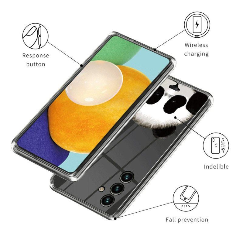 Mobildeksel Til Samsung Galaxy A14 / A14 5G Gjennomsiktig Pandahode
