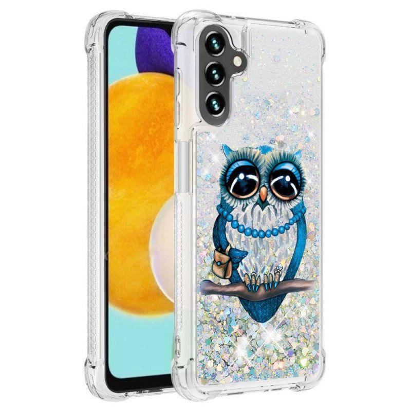 Mobildeksel Til Samsung Galaxy A54 5G Paljetter Miss Owl