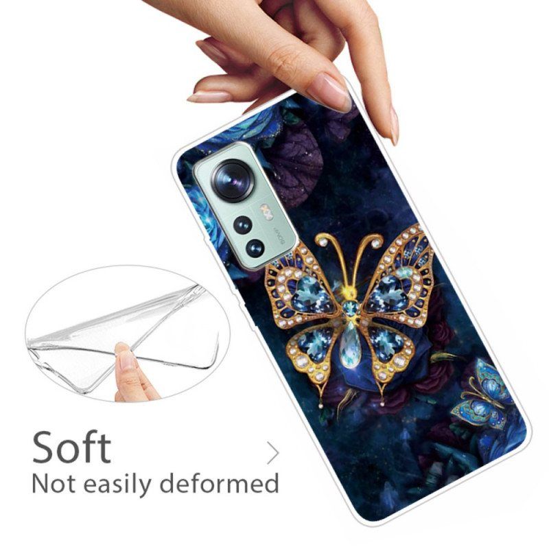 Mobildeksel Til Xiaomi 12 / 12X Enchanted Butterfly Silikon