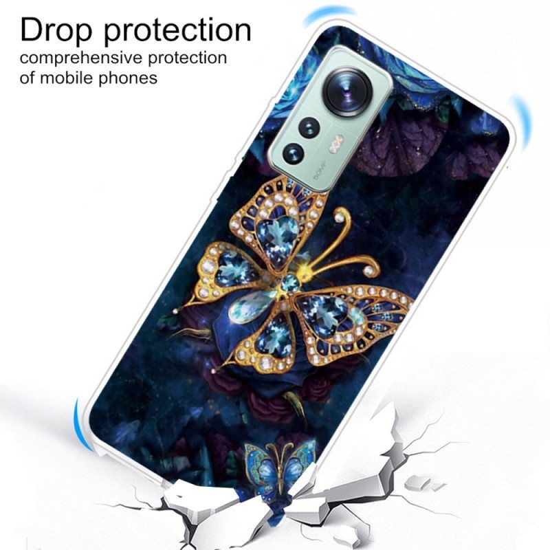 Mobildeksel Til Xiaomi 12 / 12X Enchanted Butterfly Silikon